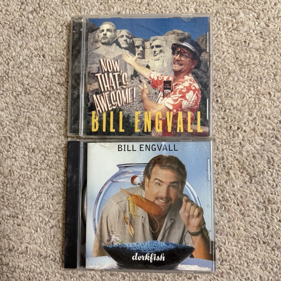 Lot of 2 Comedy CDs Bill Engvall Dork Fish‎ 1999 Now That's Awesome 2000 Works! - Picture 1 of 3